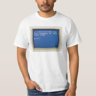 Retro DOS Error: C:\>MOTIVATION.EXE T-Shirt