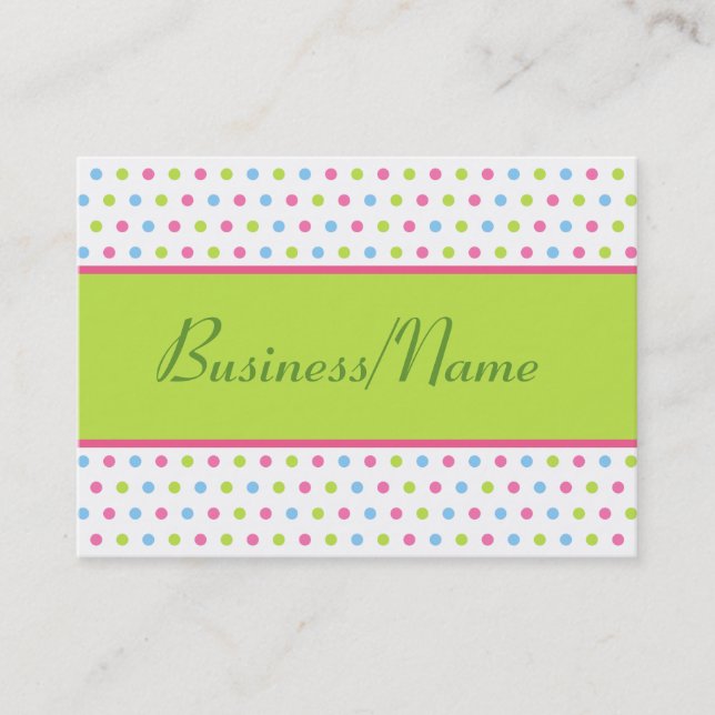 Retro Dot Business Card (Front)