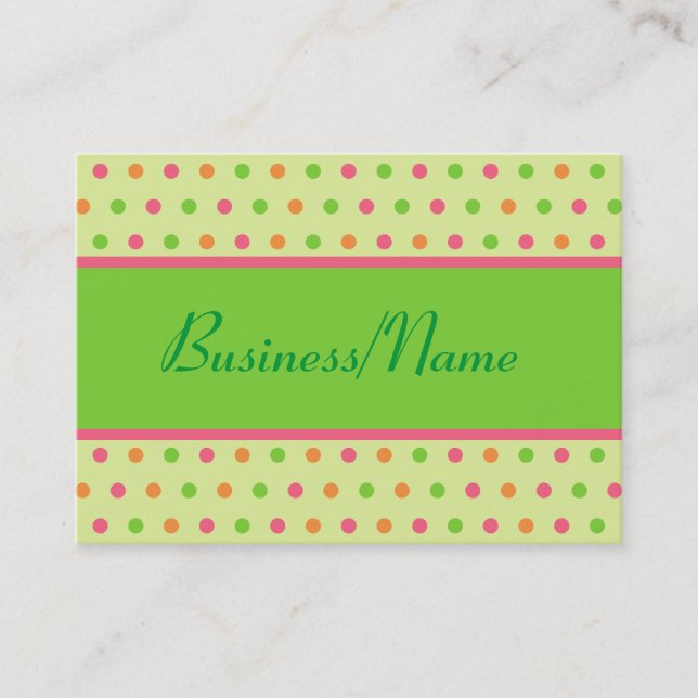 Retro Dot Business Card (Front)