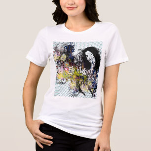 Retro Dots Abstract Fly High Tri-Blend Shirt