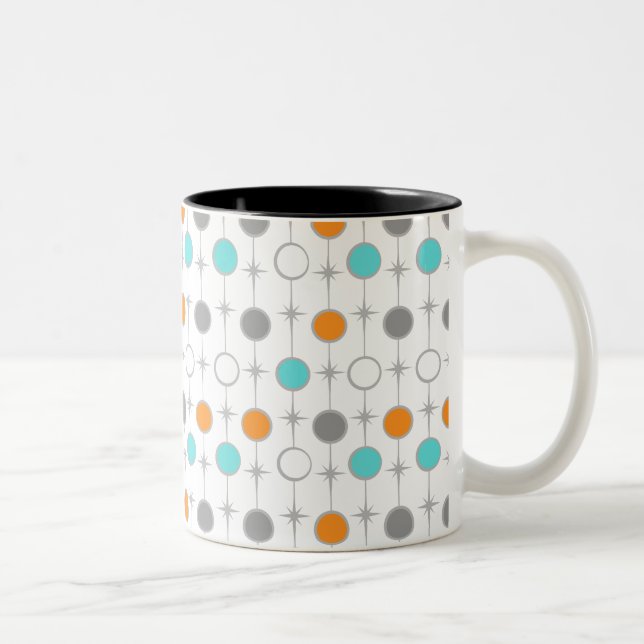 Retro Dots and Starbursts Mug (Right)