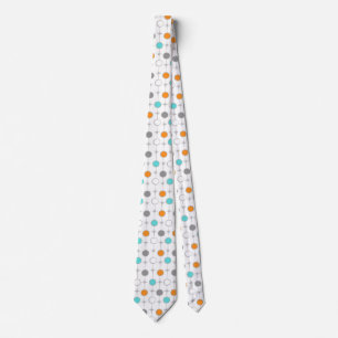 Retro Dots and Starbursts Panel Tie