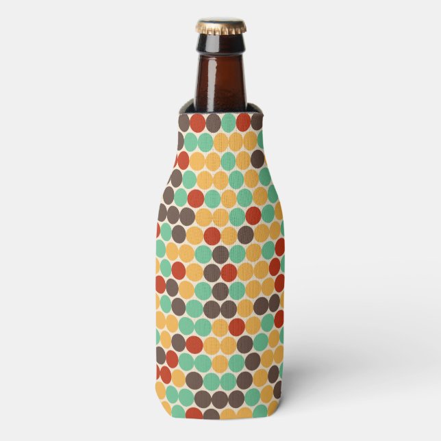 Retro dots bottle cooler (Bottle Front)