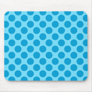 Retro dots - Ocean blue Mouse Mat