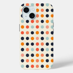 Retro Dotted Pattern iPhone 15 Case
