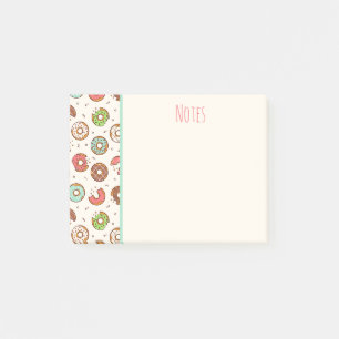 Retro Doughnut Pattern Cute Colourful Style Post-it Notes