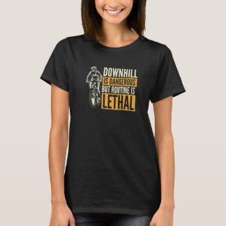 Retro Downhill Bike Mountain Bike Cyclist Mtb T-Shirt