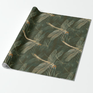 Retro Dragonflies Wrapping Paper
