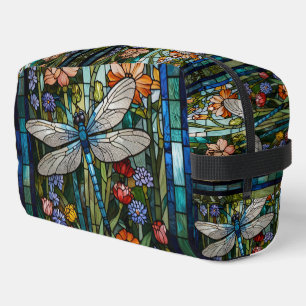 Retro Dragonfly art painting botanical boho Dopp Kit