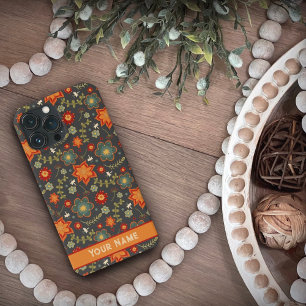 “Retro Dragonfly Floral” Inspirivity iPhone Case