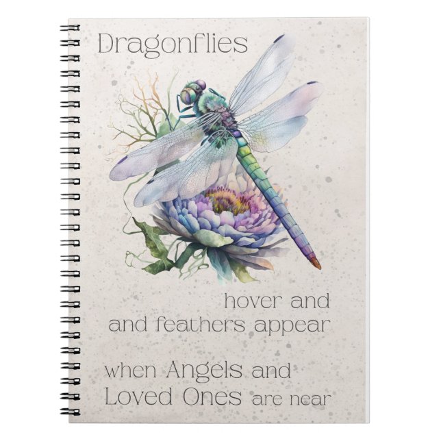 Retro Dragonfly Rememberance Journal (Front)