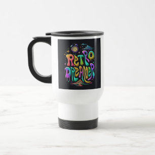 "Retro Dreamer" Travel Coffee Mug. Mug