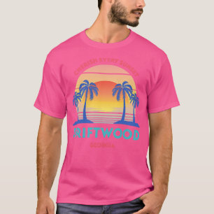 Retro Driftwood Beach Cherish Every Sunset T-Shirt