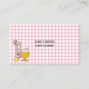Retro Drink Simple Business Card