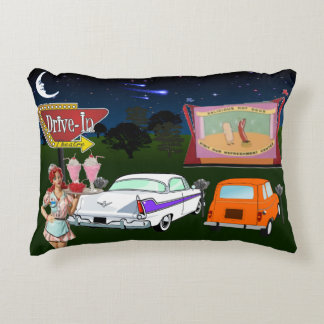 Retro Drive In Pillow