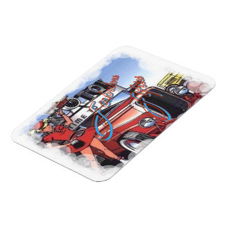 Retro Drive Inn Premium Magnet (2) sizes