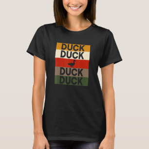Retro Duck Vintage Duck  Bird Fanatic Zoologist Cr T-Shirt