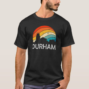 Retro Durham Skyline Vintage Urban Skyscraper T-Shirt