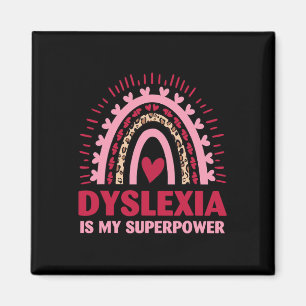 Retro Dyslexia Is My Superpower Dyslectic Reading  Magnet