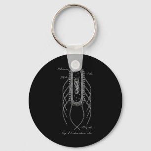 Retro E. Coli Schematic Diagram Microbiology Scien Key Ring