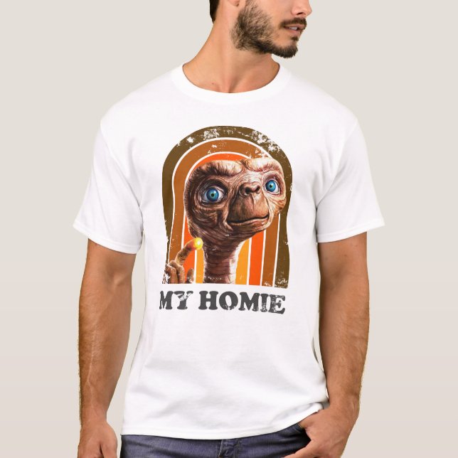 Retro E.T the extra terrestrial, 80s movie T-Shirt (Front)