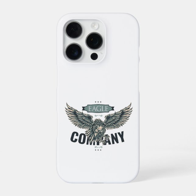 Retro Eagle Company American Design iPhone Case (Back)