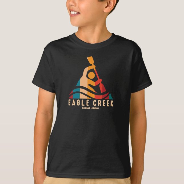 Retro Eagle Creek Kayaking T-Shirt (Front)