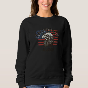 Retro Eagle Usa Flag Alaska Vintage Anchorage 1 Sweatshirt