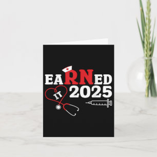 Retro Earned It Rn 2025 Nursing School Graduate Te Card