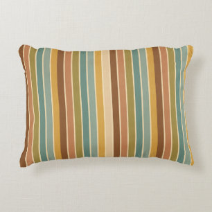 Retro Earthy Stripes Duvet Cover & Pillow Shams