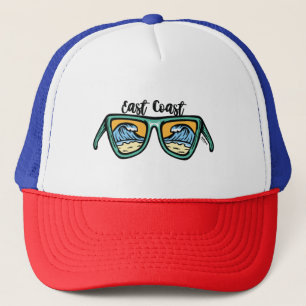 Retro East Coast the artwork is in both sides Trucker Hat