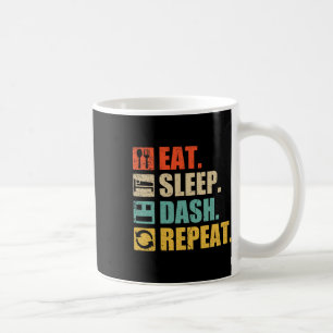 Retro Eat Sleep Dash Repeat Video Game Coffee Mug