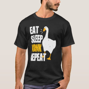 Retro Eat Sleep Honk Repeat Arts Goose Gamers Unti T-Shirt