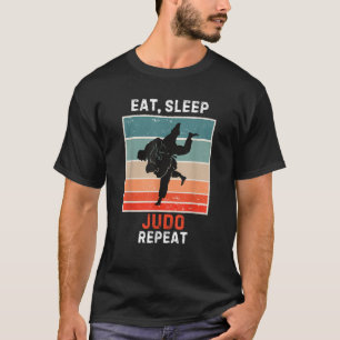 Retro Eat Sleep Judo Repeat Vintage Grunge Judo  T-Shirt