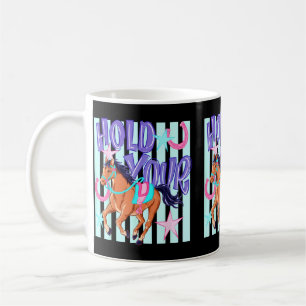 Retro Ed Hold Your Horses Ed Horse Lover Coffee Mug