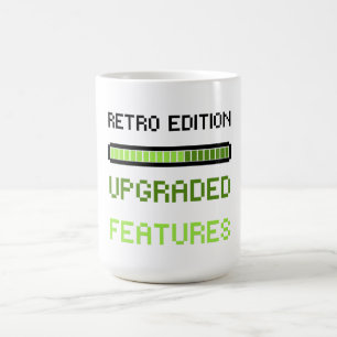 Retro Edition Upgraded Features Pixel Art Gaming  Coffee Mug