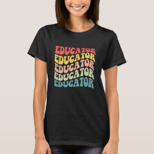 Retro Educator Teacher Appreciation Back To School T-Shirt