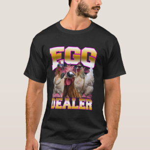Retro Egg Dealer Funny Easter Chicken Bootleg Anim T-Shirt