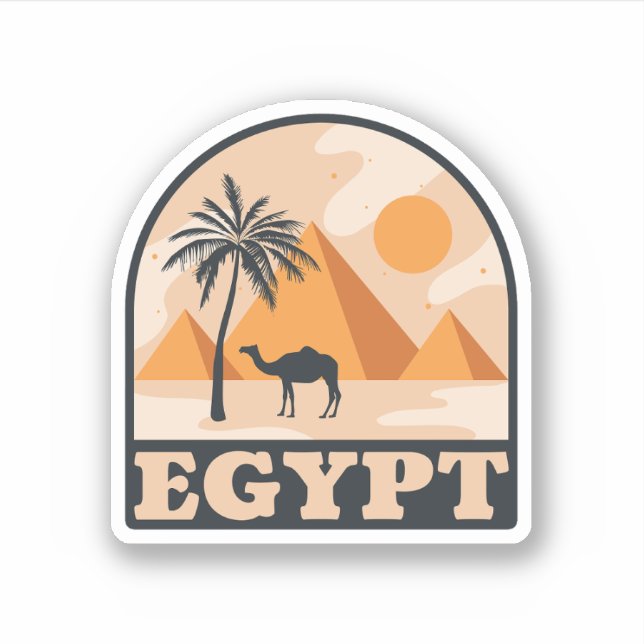 Retro Egypt Pyramids - Vintage Travel (Front)