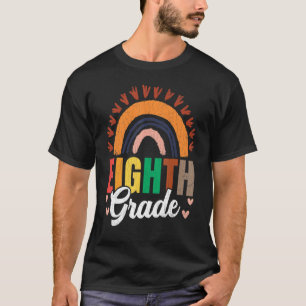 Retro Eighth Grade First Day Back To School Grap T-Shirt