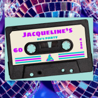 Retro Eighties Purple Mix Tape 60th Birthday Party