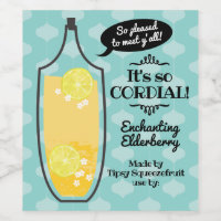 Retro elderberry cordial homemade wine vinegar