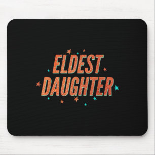 Retro Eldest Daughter Team Gift For Eldest Daughte Mouse Mat