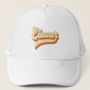 Retro Eleanor Name 70s Vintage Design Trucker Hat