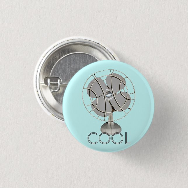 Retro Electric Fan 3 Cm Round Badge (Front & Back)
