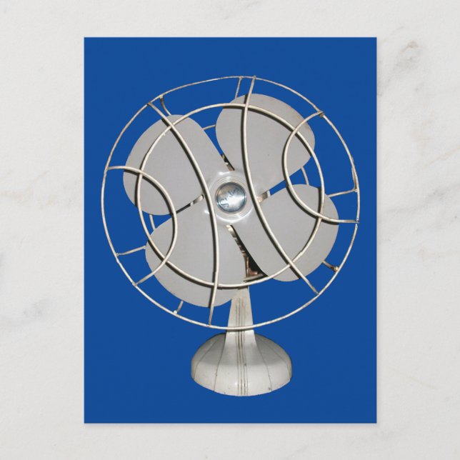 Retro Electric Fan Postcard (Front)