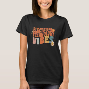 Retro Electrical Technology Vibes Teacher Women Ki T-Shirt
