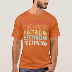 Retro Electrician Gift Mechanic Electrical Gifts T-Shirt