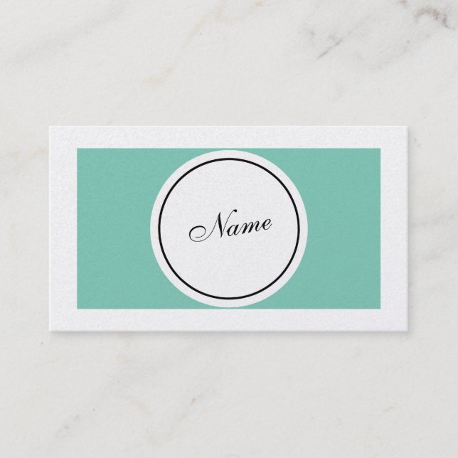 Retro Elegant Business Card (Front)