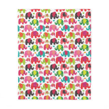 retro elephant kids pattern wallpaper